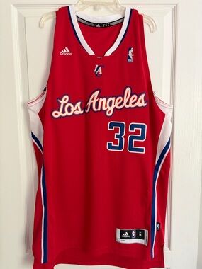 adidas Red Blake Griffin Los Angeles Clippers #32 Basketball Jersey